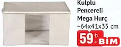KULPLU PENCERELİ MEGA HURÇ 64X41X35 CM